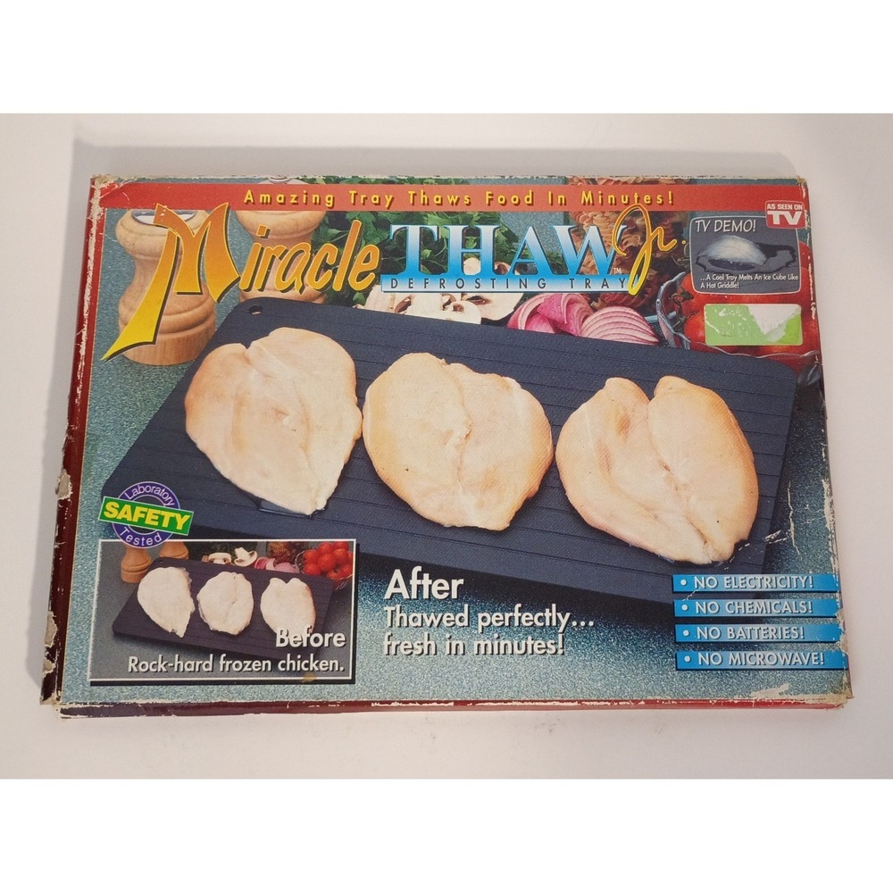 The Original Miracle Thaw Jr. Defrosting Tray, As Seen On TV, New Open Box